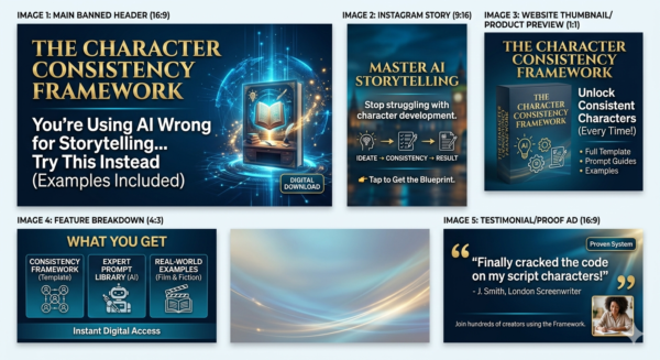 The Character Consistency Framework - [You’re Using AI Wrong for Storytelling… Try This Instead (Examples Inside)]